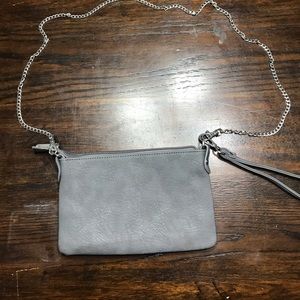 Gray wristlet